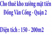 Cho thuê kho xưởng mặt tiền Đồng Văn Cống Quận 2