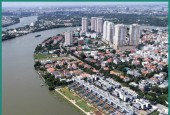 Bán biệt thự MT sông Sài Gòn bán đảo Thanh Đa - Bình Thạnh DT 1500m2 - có 938m2 thổ cư - giá 53 tỷ