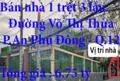 Bán nhà Võ Thị Thừa - Quận 12 - HCM