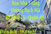 Do Đổi Chỗ Ở Thuận Tiện Cho Công Việc Cần Bán Nhà ở Đường Bạch Mã, Phường 15, Quận 10, Tp Hồ Chí Minh