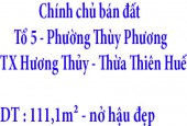 Chính chủ bán đất Tổ 5,Phường Thùy Phương,Thị Xã Hương Thủy,Thừa Thiên Huế