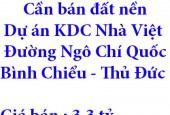 Cần bán đất nền Dự án KDC Nhà Việt, Đường Ngô Chí Quốc, Phường Bình Chiểu, Thủ Đức, Hồ Chí Minh
