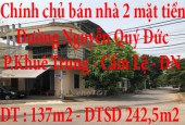 Chính chủ bán nhà 2 mặt tiền đường Nguyễn Quý Đức, Phường Khuê Trung, Quận Cẩm Lệ,TP Đà Nẵng