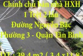 Chính chủ bán nhà HXH Đường Nguyễn Bặc, Phường 3, Quận Tân Bình,TPHCM