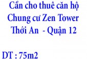 Cần cho thuê căn hộ (Chung cư Zen Tower)