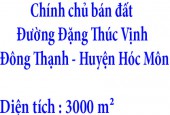Chính chủ bán 3000m2 đất xã Đông Thạnh, Huyện Hóc Môn, TP HCM