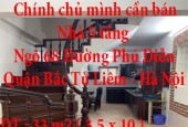 Chính chủ mình cần bán nhà Ngõ 68 Đường Phú Diễn, Bắc Từ Liêm,Hà Nội