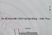 Mặt đường Phong Quang , Đại Đồng, Kiến thụy , lô góc 125m2