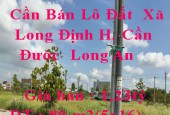 Cần Bán Lô Đất  Xã Long Định Huyện Cần Đước  Long An