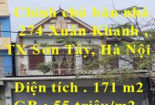 Chính chủ bán nhà 274 Xuân Khanh , Thị Xã Sơn Tây, Hà Nội