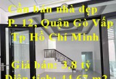 Cần bán nhà đẹp chính chủ tại Phường 12, Quận Gò Vấp, Tp Hồ Chí Minh