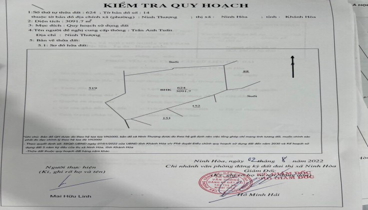 bán đất vườn gần Tỉnh lộ 6  giá chỉ 490tr 150k/m2 Ninh Thượng - Ninh Hoà lh 0962130297